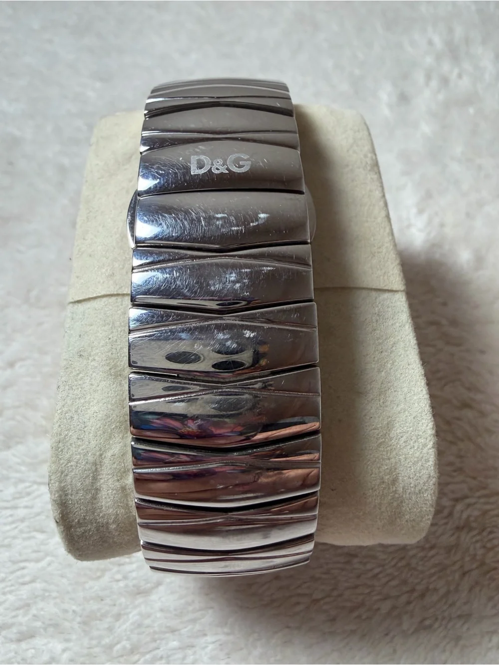 D&G Silver Tone Men's Stainless Steel Watch with Subdials **new battery**